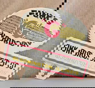 Funk's "G" Hybrids Pay Embossed Metal License Plate Attachment