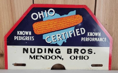 Ohio Certified Seed w/Logo Metal License Plate Attachment
