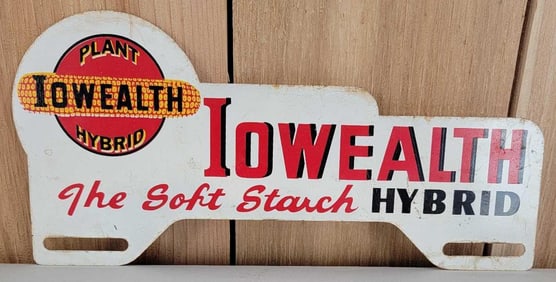 Plant Iowealth Hybrid Metal License Plate Attachment