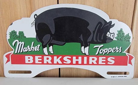 Berkshires "Market Toppers" Metal License Plate Attachment
