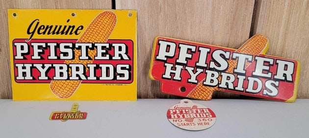 4-Pfister Hybrids Metal License Plate Attachments & small signs