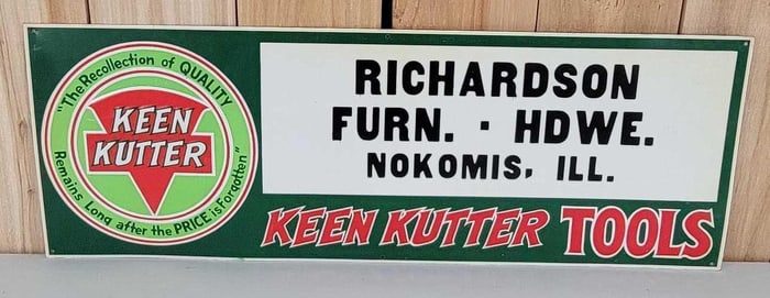 Keen Kutter Tools Metal Tacker Sign (TAC)