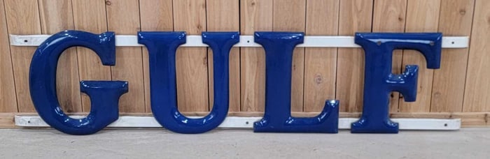 GULF Porcelain Letters (TAC)