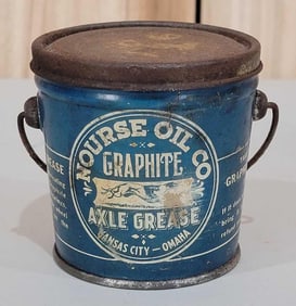 Sample Size Nourse Oil Axle Grease Metal Pail