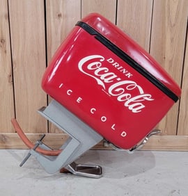 Coca-Cola Motor Boat Style Metal Counter-Top Dispenser