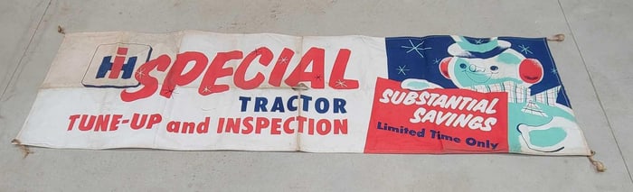 Large IHC (International Harvester) Tractor Tune-up and Inspection Banner