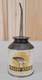 Massey-Harris w/Hand Holder Plow Shear Logo Oil Can