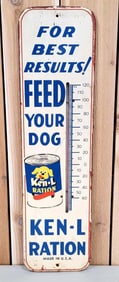 For the Best Results! Feed Your Dog Ken-L Ration Metal Thermometer (TAC)