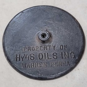 Property of HyVis Oils Inc. Cast Iron Base