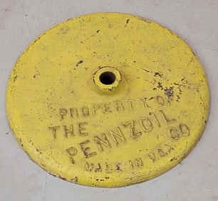 Property of Pennzoil Cast Iron Base