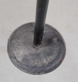 Property of Phillips Petroleum Cast Iron Base