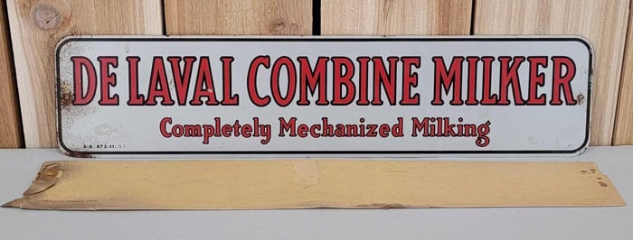 De Laval Combine Milker Metal Sign (TAC)