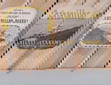 2-Different Caterpillar Diesel Cardboard Hand Fans