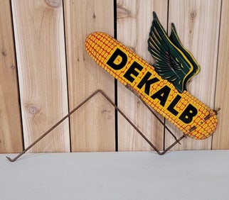 Dekalb Winged Ear of Corn Metal Weather Vane Sign (TAC)
