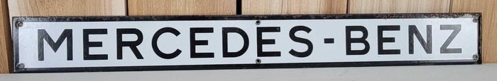 Mercedes-Benz Porcelain Strip Sign (TAC)
