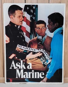 Ask a Marine Metal Sign (TAC)