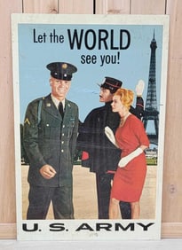 U.S. Army "Let the World See You!" Metal Sign (TAC)