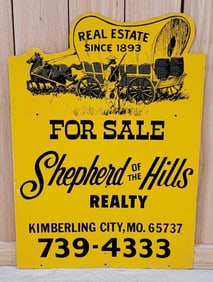 Shepherd Hills Realty Metal Sign