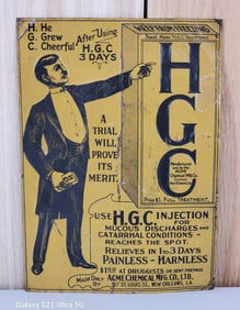Small HGC w/Image Metal Tacker Sign (TAC)