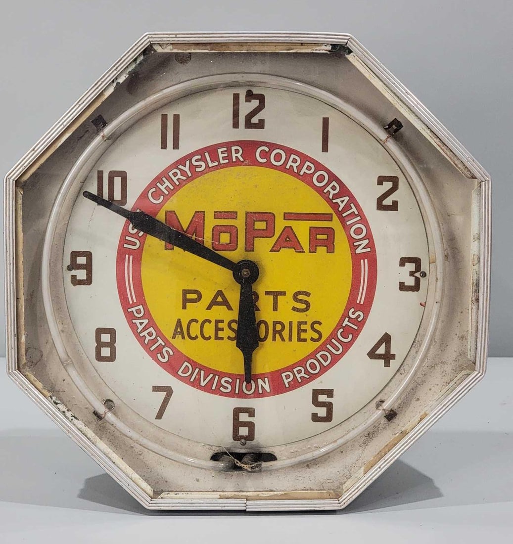 Mopar Neon Octagon Clock - 2