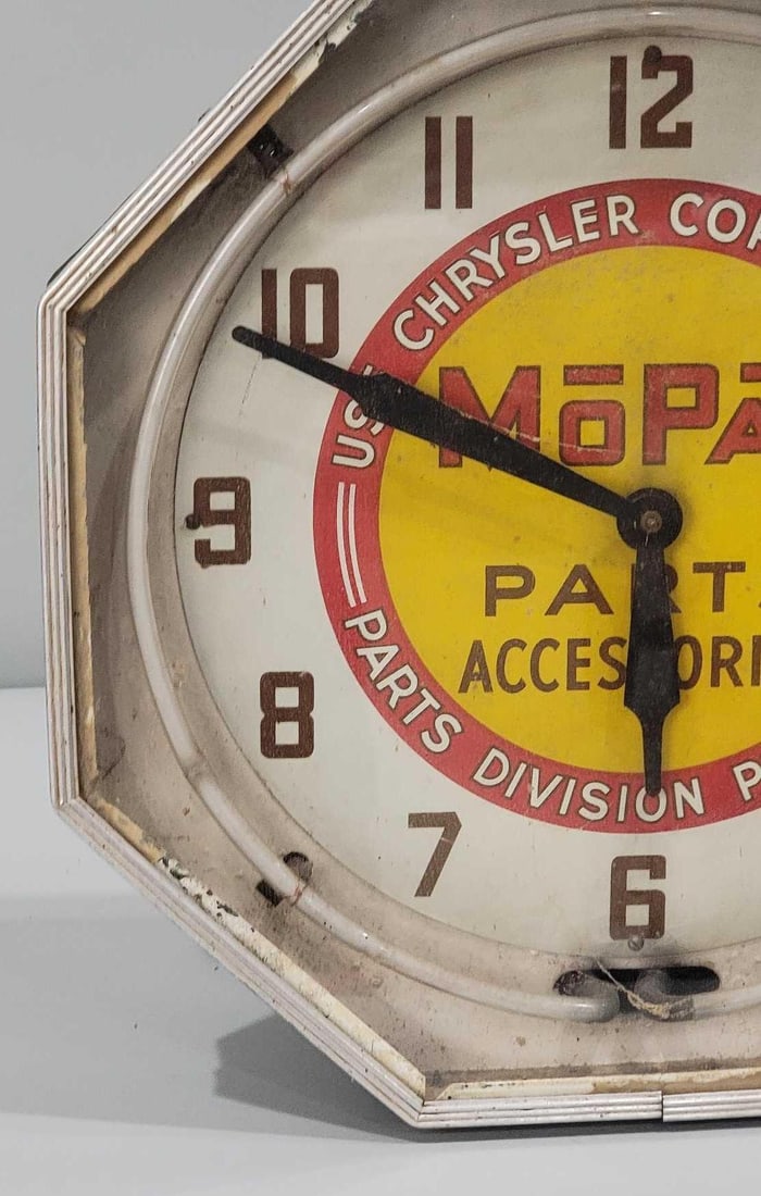 Mopar Neon Octagon Clock - 3