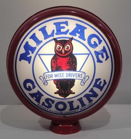 Mileage Gasoline w/Owl Logo 16.5" Single Globe Lens (TAC)