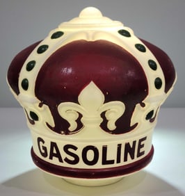 Standard Oil Red Crown Crown OPC Etched "Gasoline" Globe (TAC)