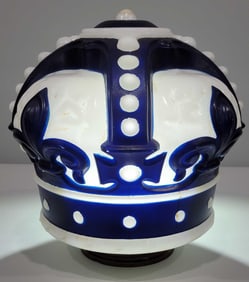 Standard Oil Blue Crown OPC Milk Glass Globe (TAC)