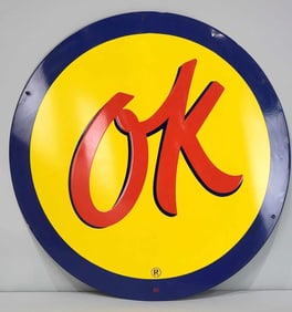 (Chevrolet) Ok Porcelain Sign (36)(TAC)