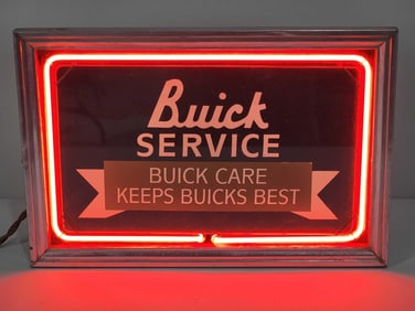 Early Original Neon Products Neon Sign w/New Ad Glass