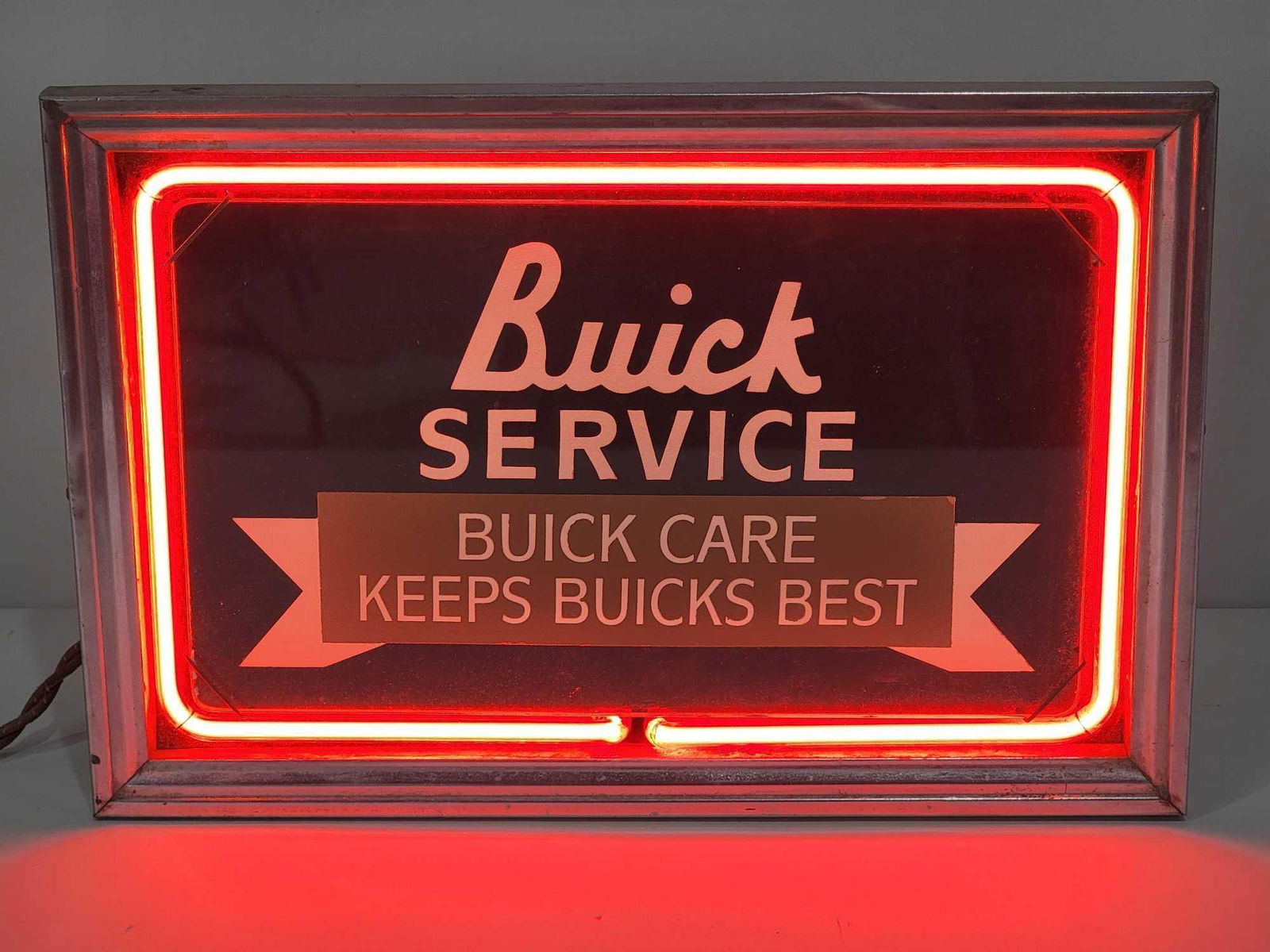 Early Original Neon Products Neon Sign w/New Ad Glass (1 of 5)