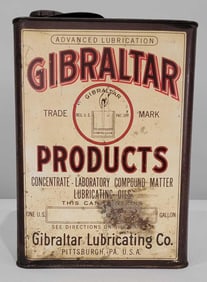 Gibraltar Products w/Logo One-Gallon Flat Metal Can