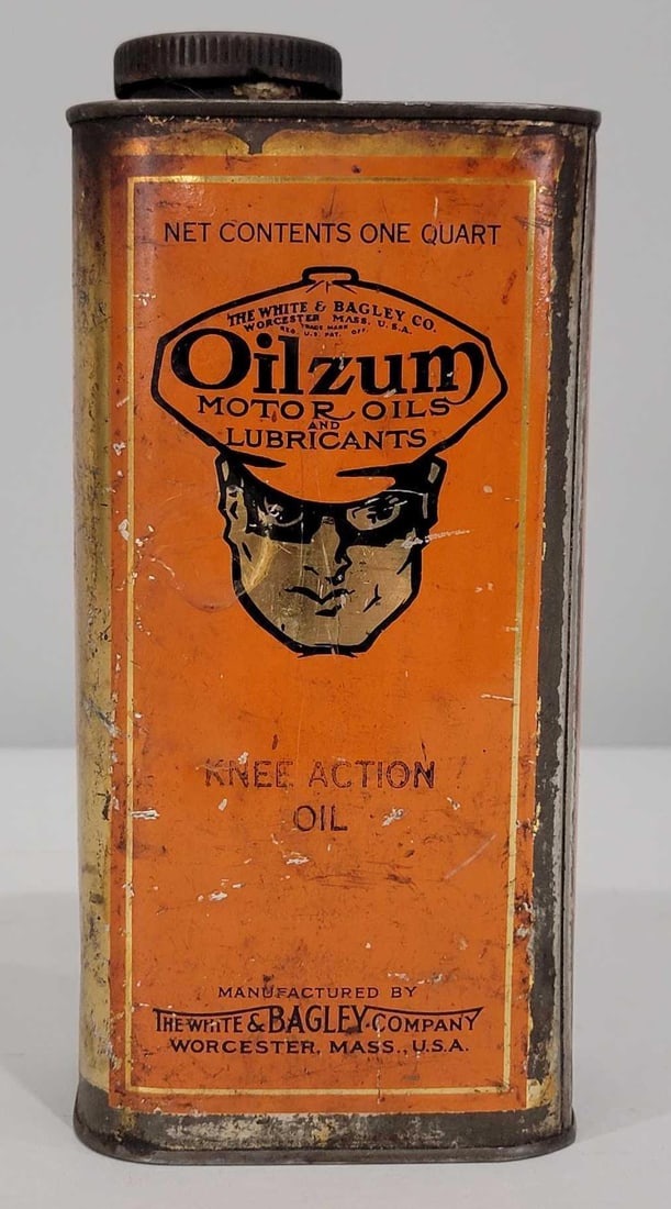 Oilzum Knee Action Oil w/Logo One Quart Metal Can (1 of 5)