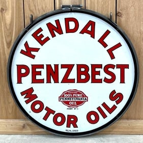 Kendall Penzbest Motor Oil Porcelain Sign (24)(TAC)