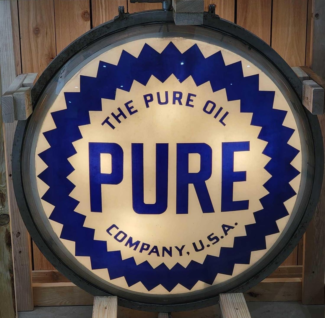 Rare Pure Sawtooth DS Lighted Neon Glass Sign (42") (TAC) (1 of 7)