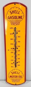 Shell Gasoline-Shell Motor Oil Porcelain Thermometer (TAC)