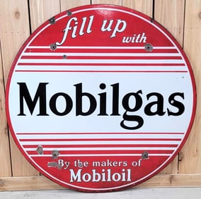 Fill UP with Mobilgas Porcelain Sign (TAC)