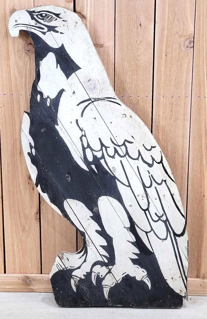 White Eagle (Gasoline) Wood Eagle Sign (TAC) (1 of 5)