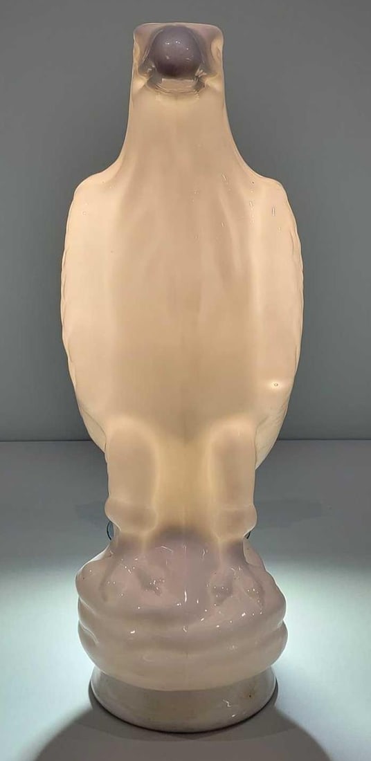 White Eagle (blunt nose) OPC Milk Glass Globe (TAC) (1 of 2)