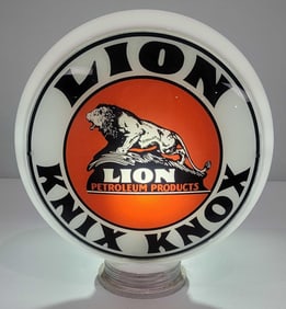 Lion Knix Knok w/Lion on Rock Logo 13.5" Single Globe Lens (TAC)