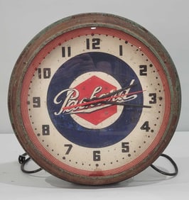 Packard w/Logo Nut Logo Neon Clock