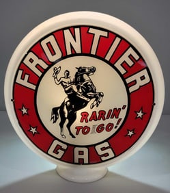 Frontier Gas "Rarin To Go!" w/Detail Rider 13.5" Single Globe Lens (TAC)
