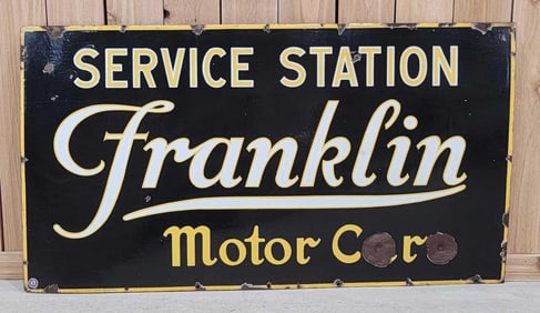 Franklin Motor Car Service Station Porcelain Sign (TAC)