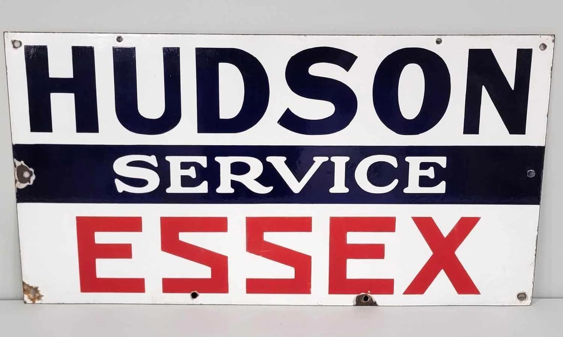 Hudson Essex Service Porcelain Sign (TAC) (1 of 5)