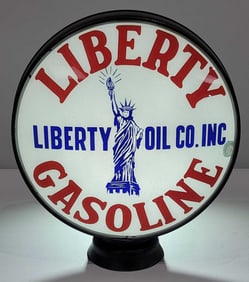Liberty Gasoline w/Image 15" Single Globe Lens (TAC)