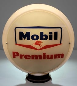 Mobil Premium w/Guillotine Logo 13.5"D. Globe Lenses (TAC)