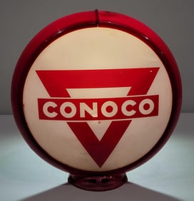 Conoco w/Triangle Logo  13.5" Globe Lenses (TAC)