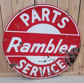Rambler Parts Service Porcelain Sign (TAC)