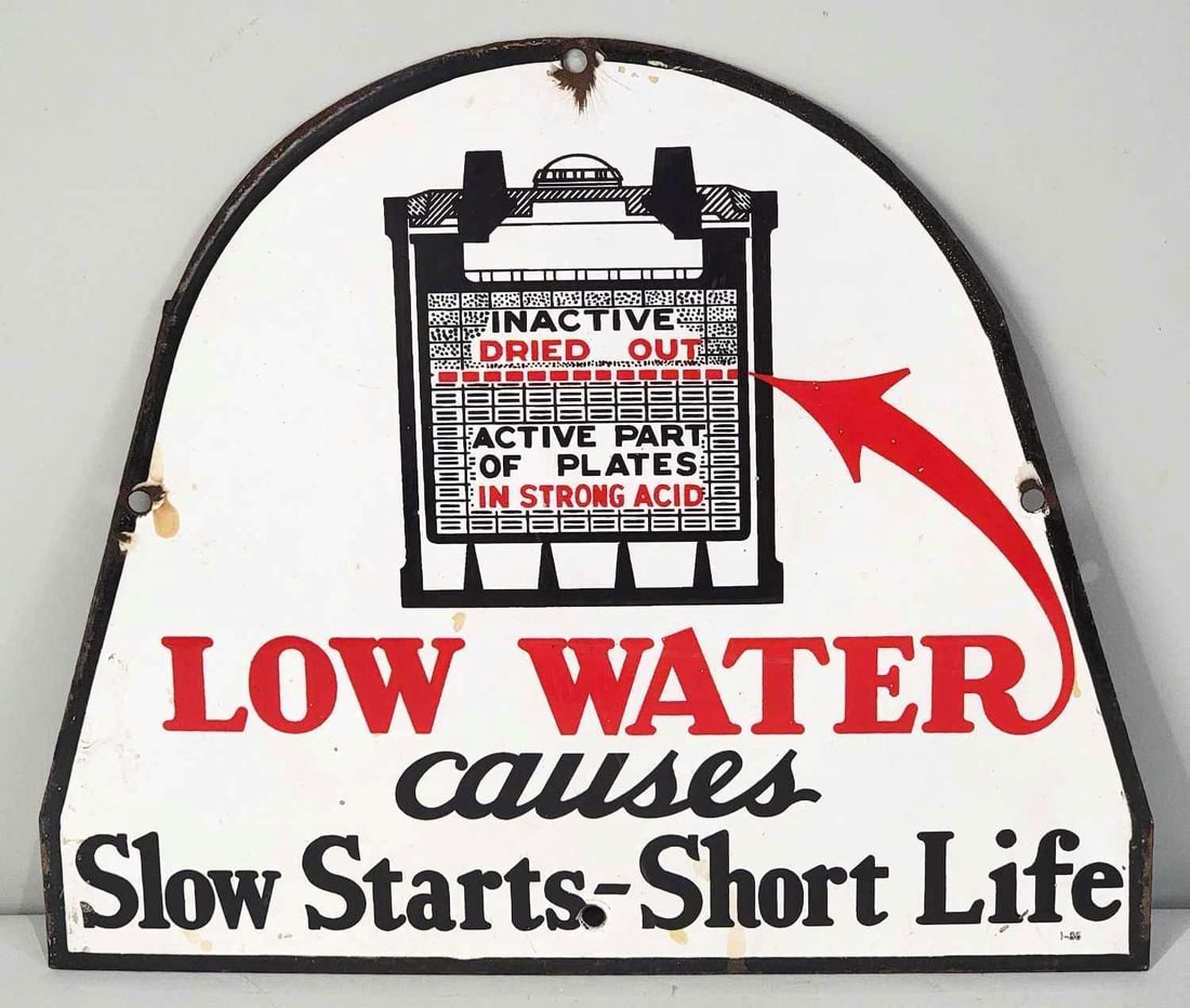 Low Water Causes Porcelain Sign (TAC) (1 of 4)