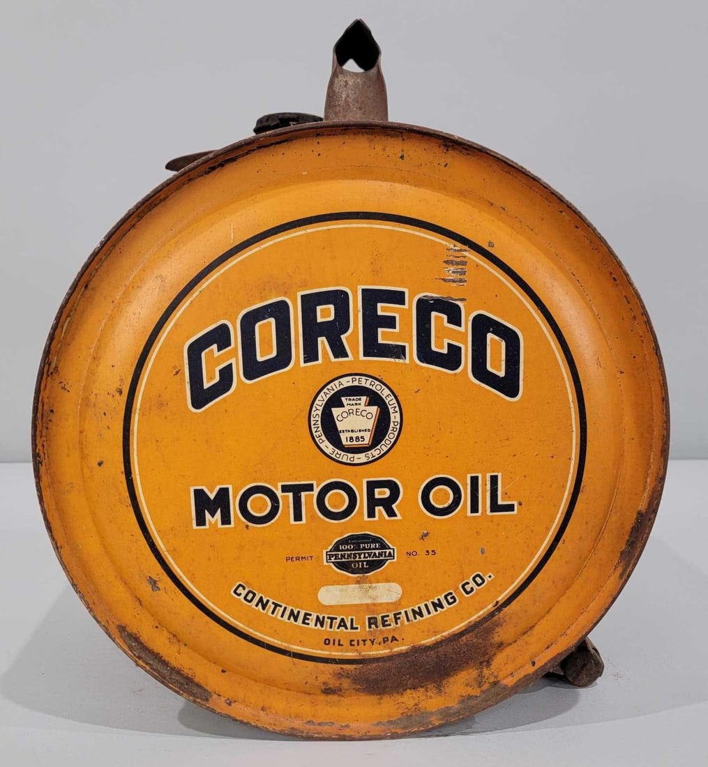 Coreco Motor Oil Five Gallon Rocker Can (1 of 3)